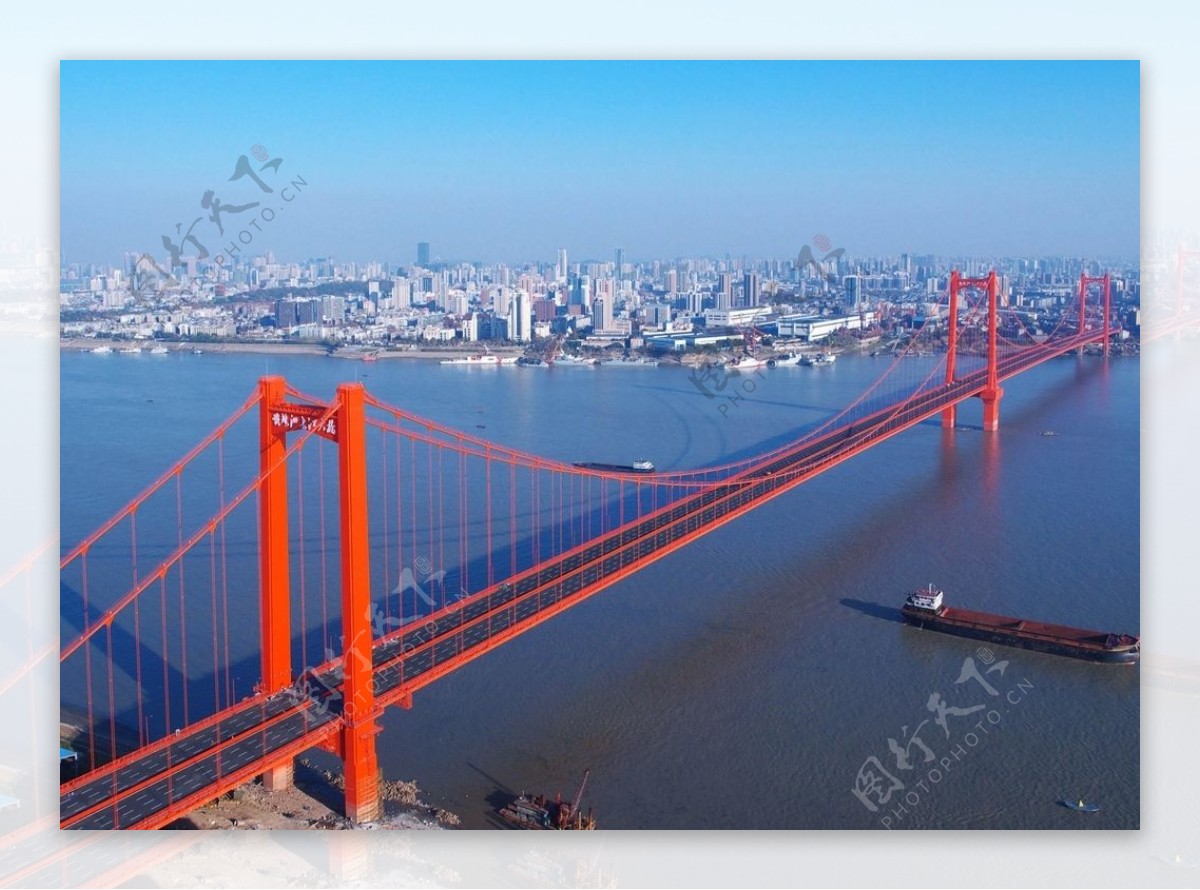 武汉鹦鹉洲长江大桥图片