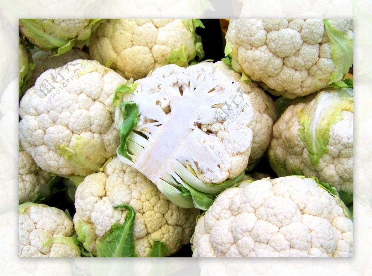 白色花菜营养花菜健康花菜图片