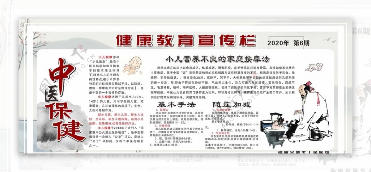 中医健康健康教育宣传栏图片