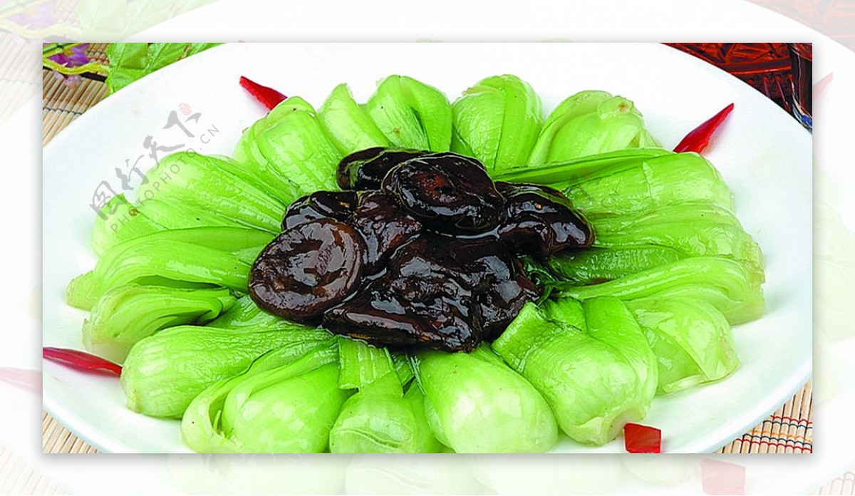 豫菜香菇小油菜图片