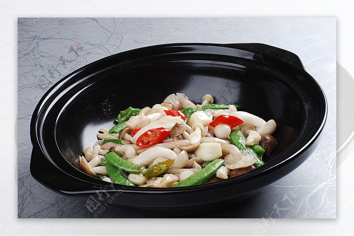 豫菜蟹味白玉菇图片
