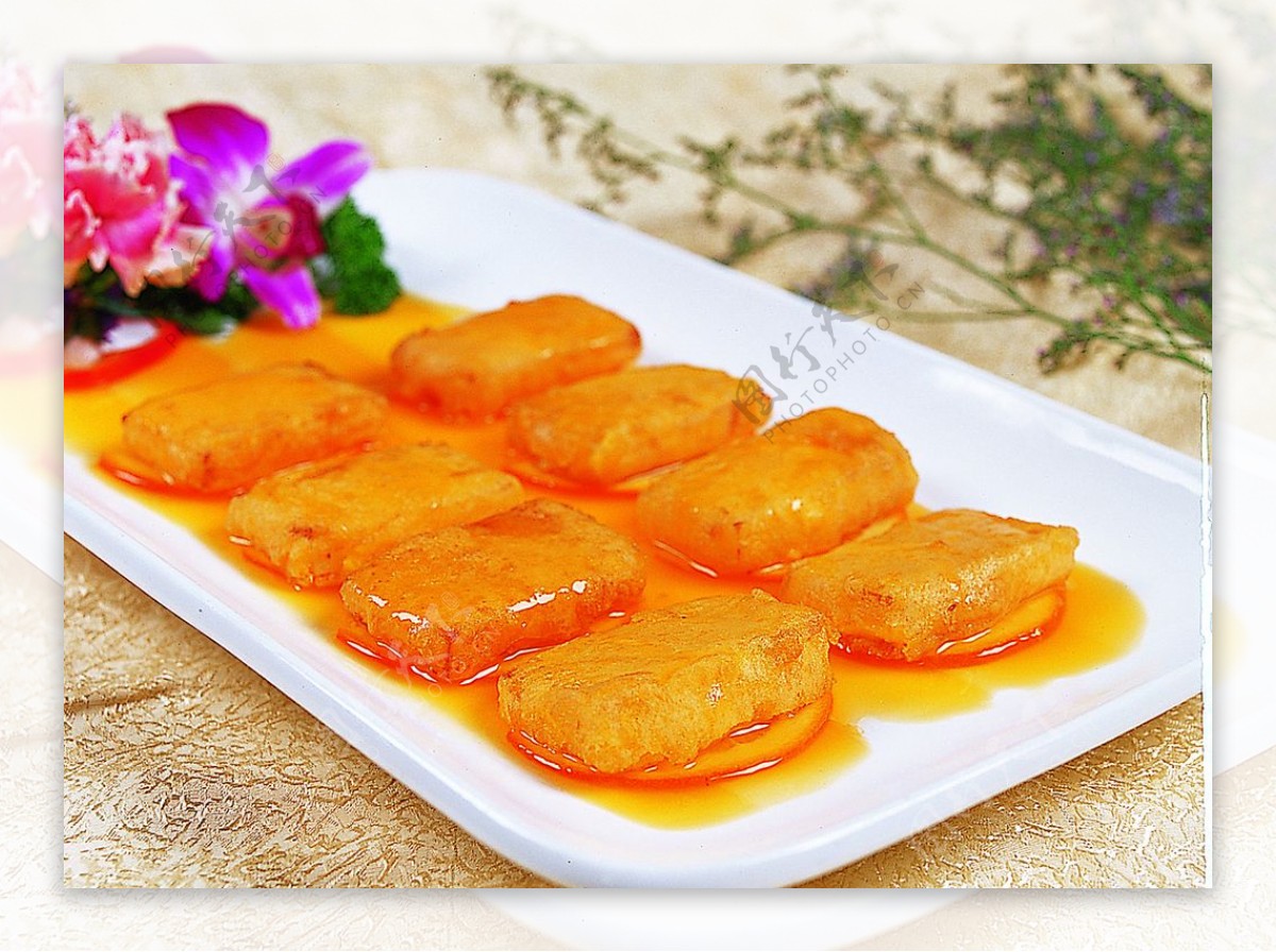 豫菜新奇士橙汁焗鳕鱼图片