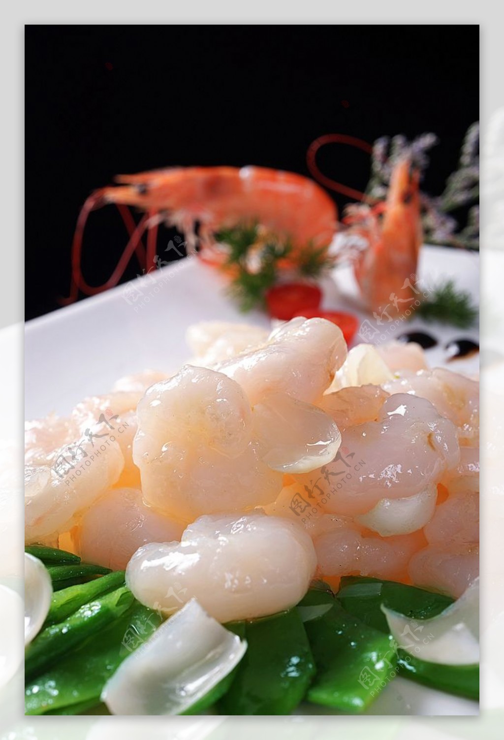 翡翠百合酿水晶虾仁图片