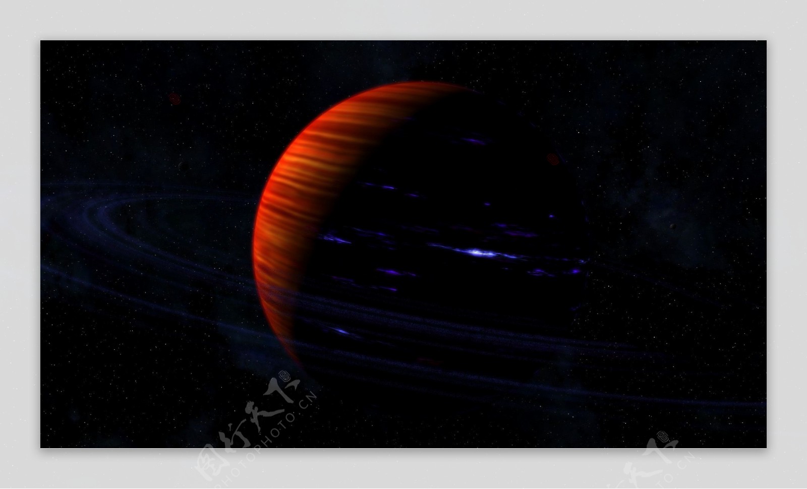 红色星球质感桌面背景图片