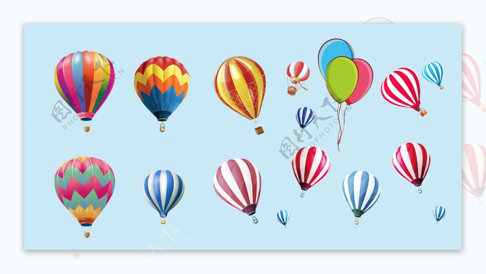 热气球气球装饰图片
