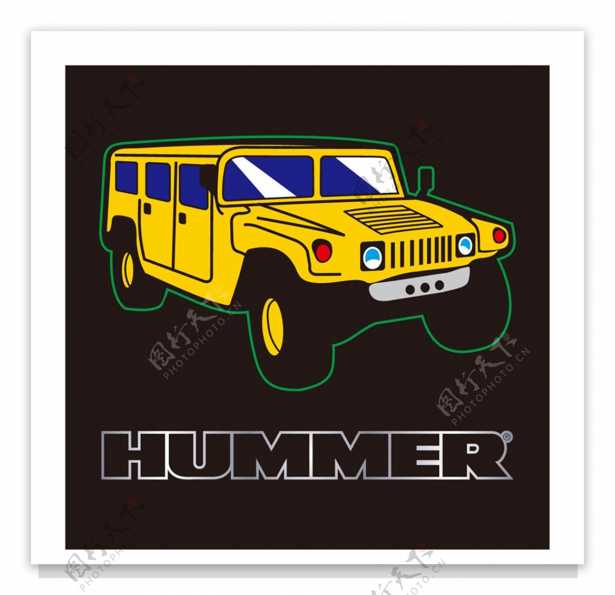 HUMMER标志矢量图片