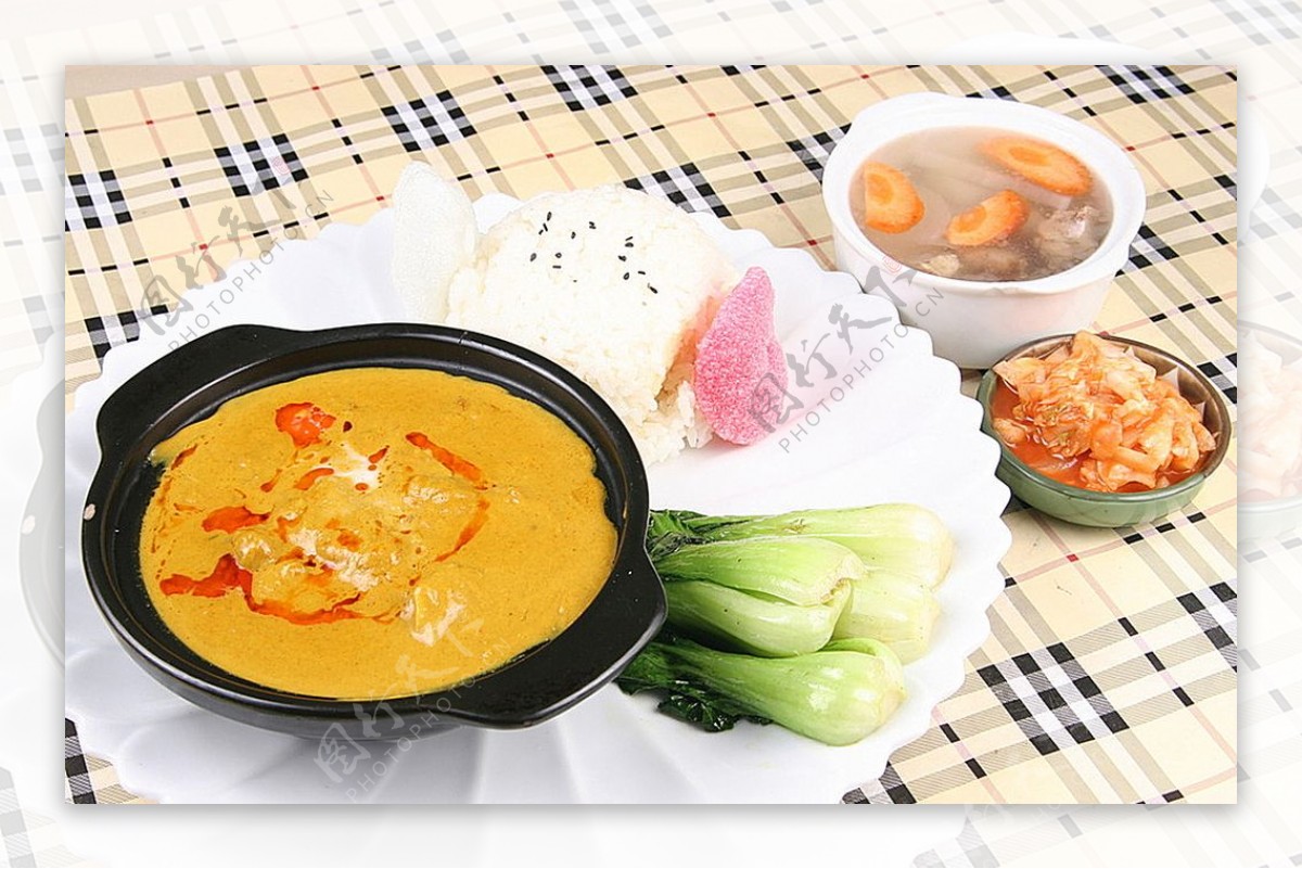 泰式咖喱牛腩饭图片