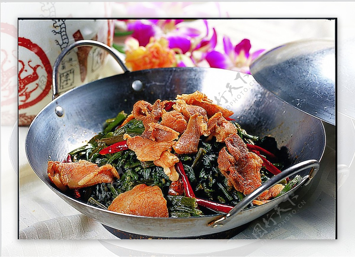 干锅干菜苔图片