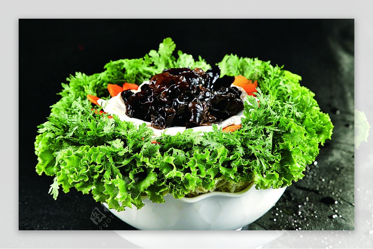 火锅配菜蘑菇蔬菜拼盘图片
