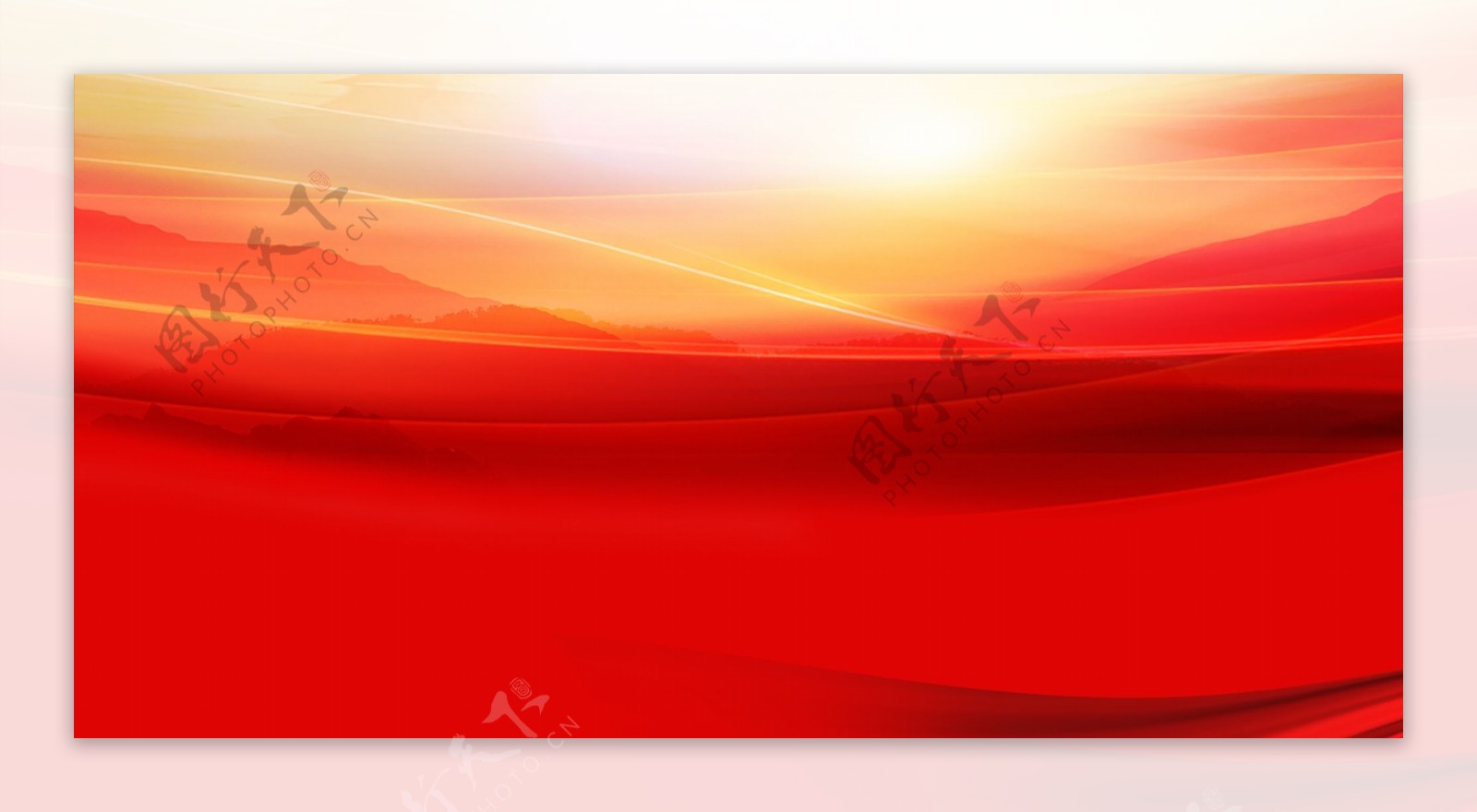 红色会议展板背景图片