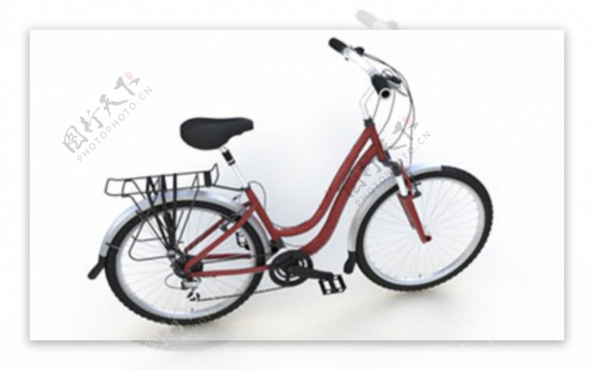 C4D模型自行车图片