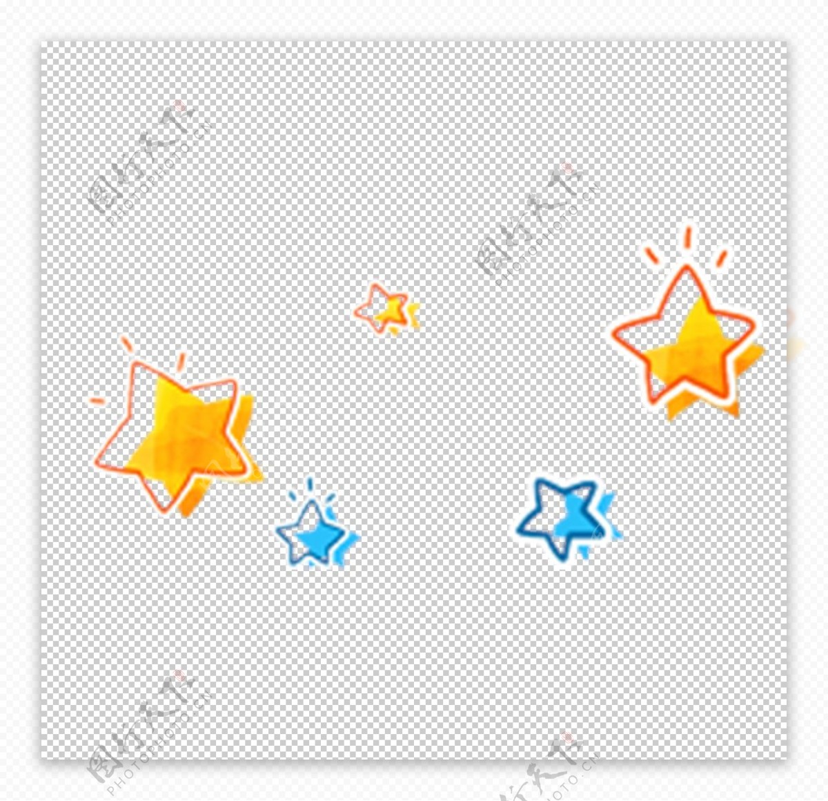 手繪卡通黃色小星星PSD圖案素材免費下載 - 尺寸2000 × 2000px - 圖形ID401176018 - Lovepik