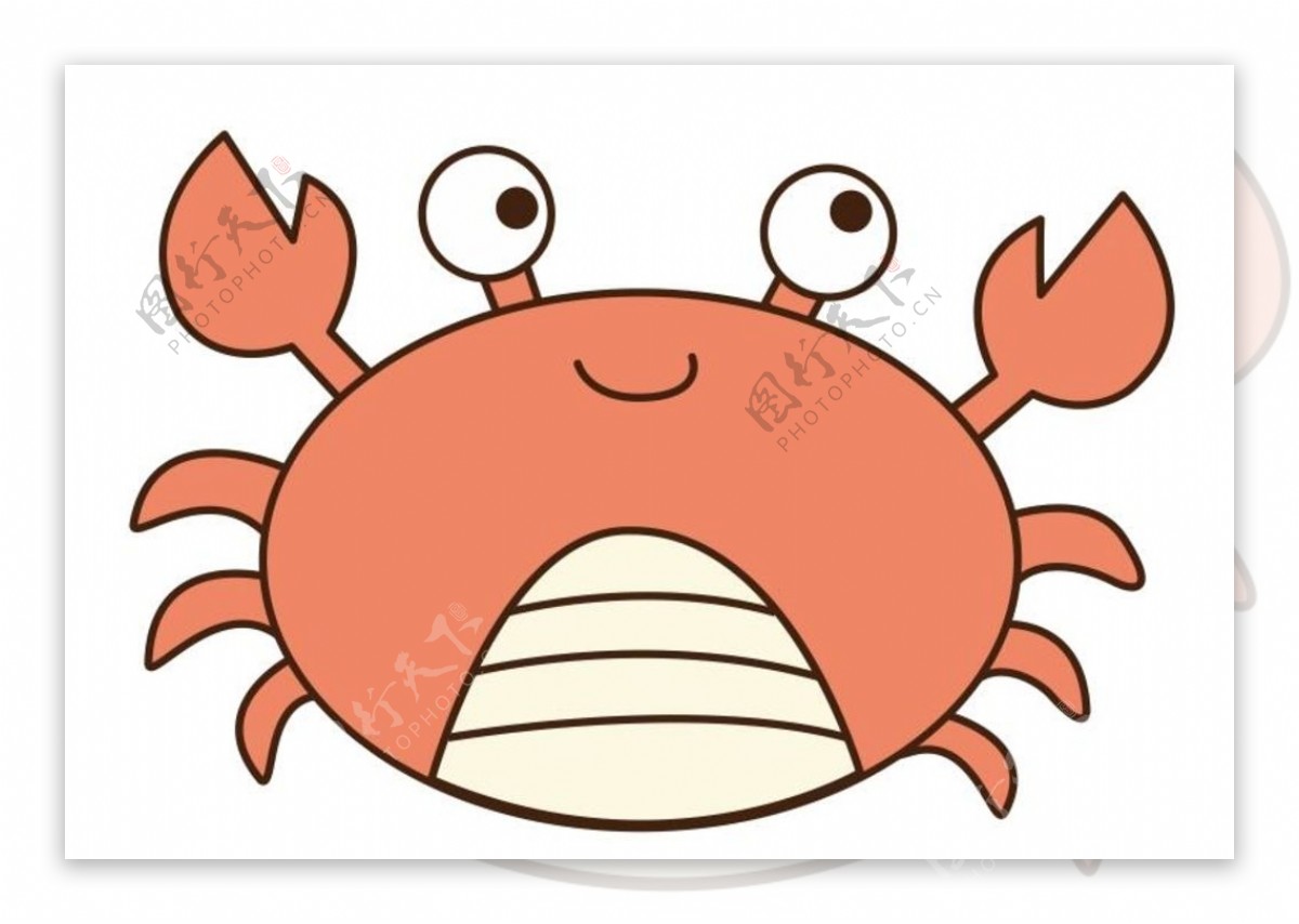 矢量卡通螃蟹图片