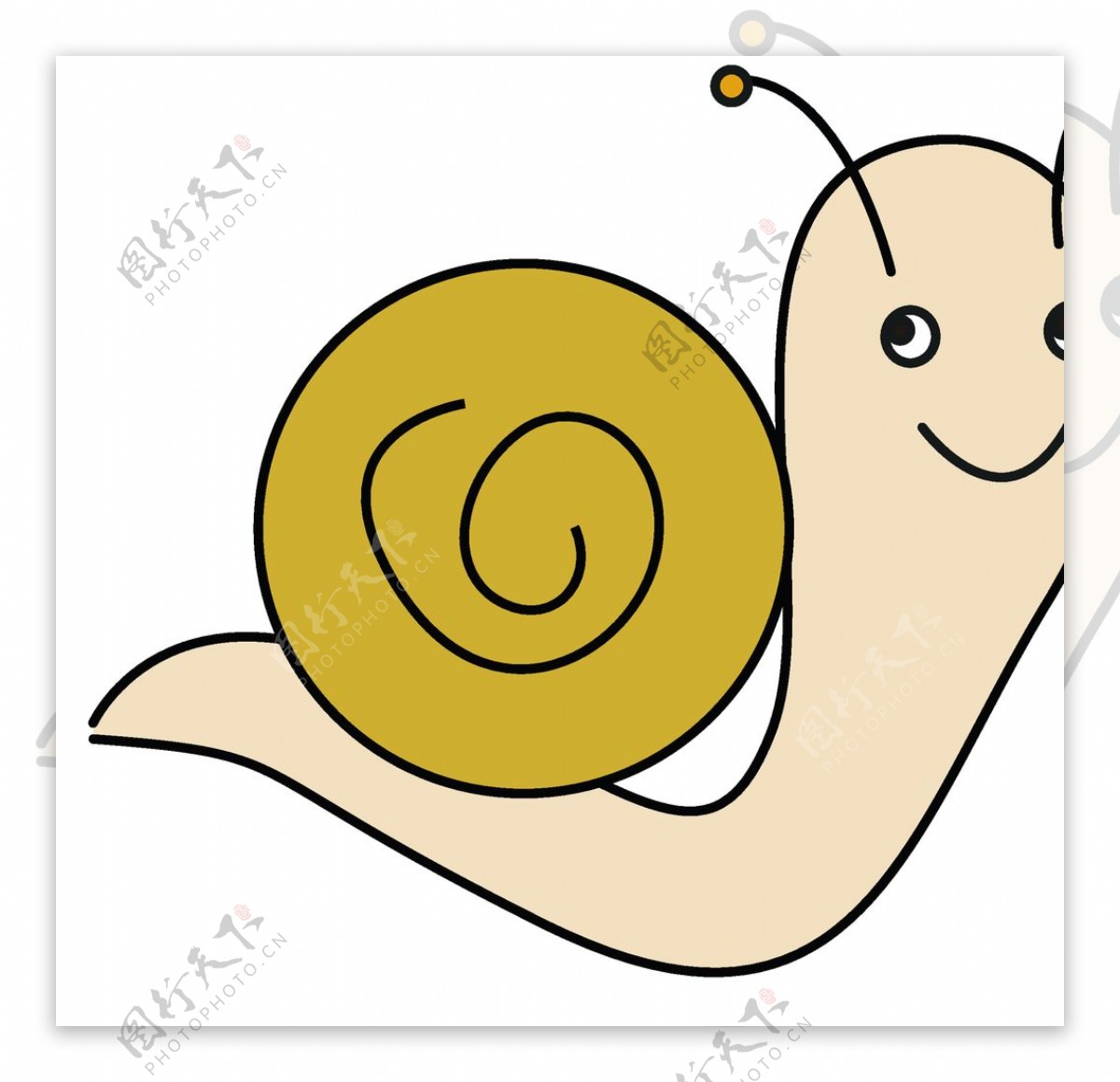 矢量卡通蜗牛图片