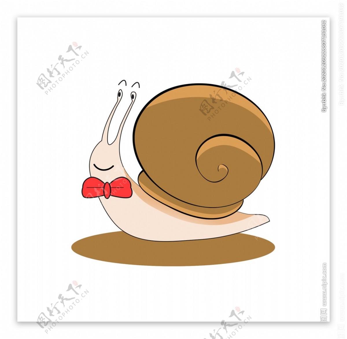 手绘卡通蜗牛图片