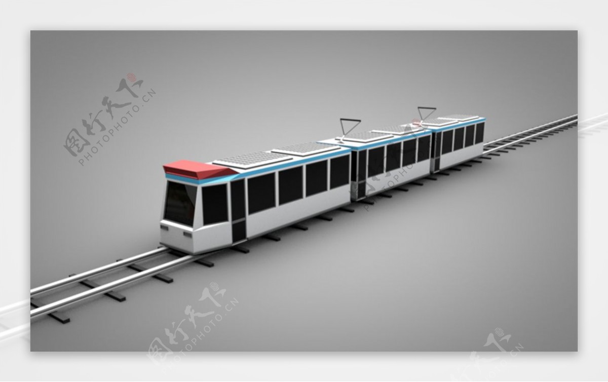 C4D模型火车动车电车图片