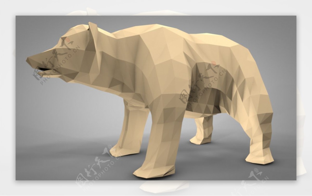 C4D模型狗熊图片