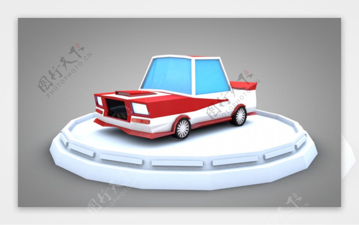 C4D模型汽车出租车图片