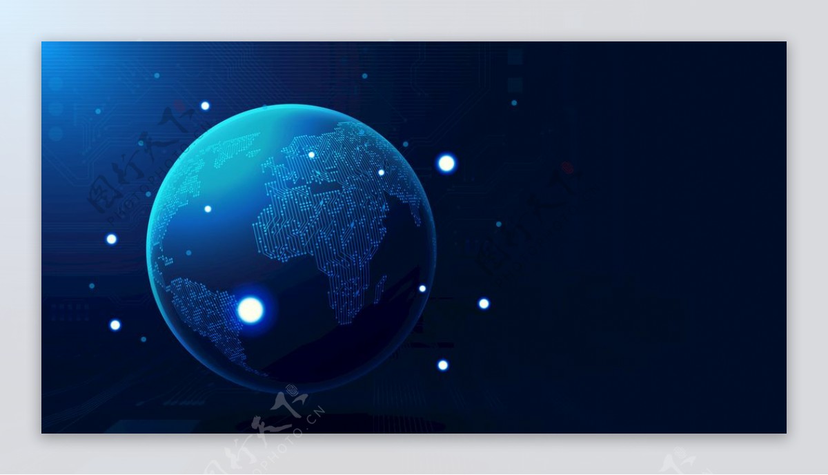 全球化地球太空EPS模板图片