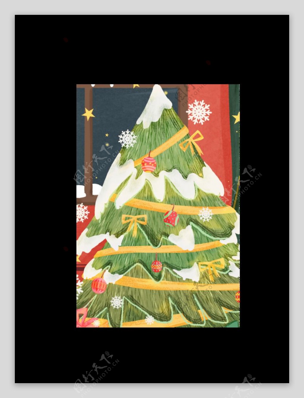 圣诞海报圣诞背景圣诞素材图片